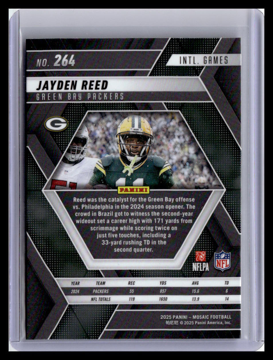2025 Panini Mosaic #264 Jayden Reed