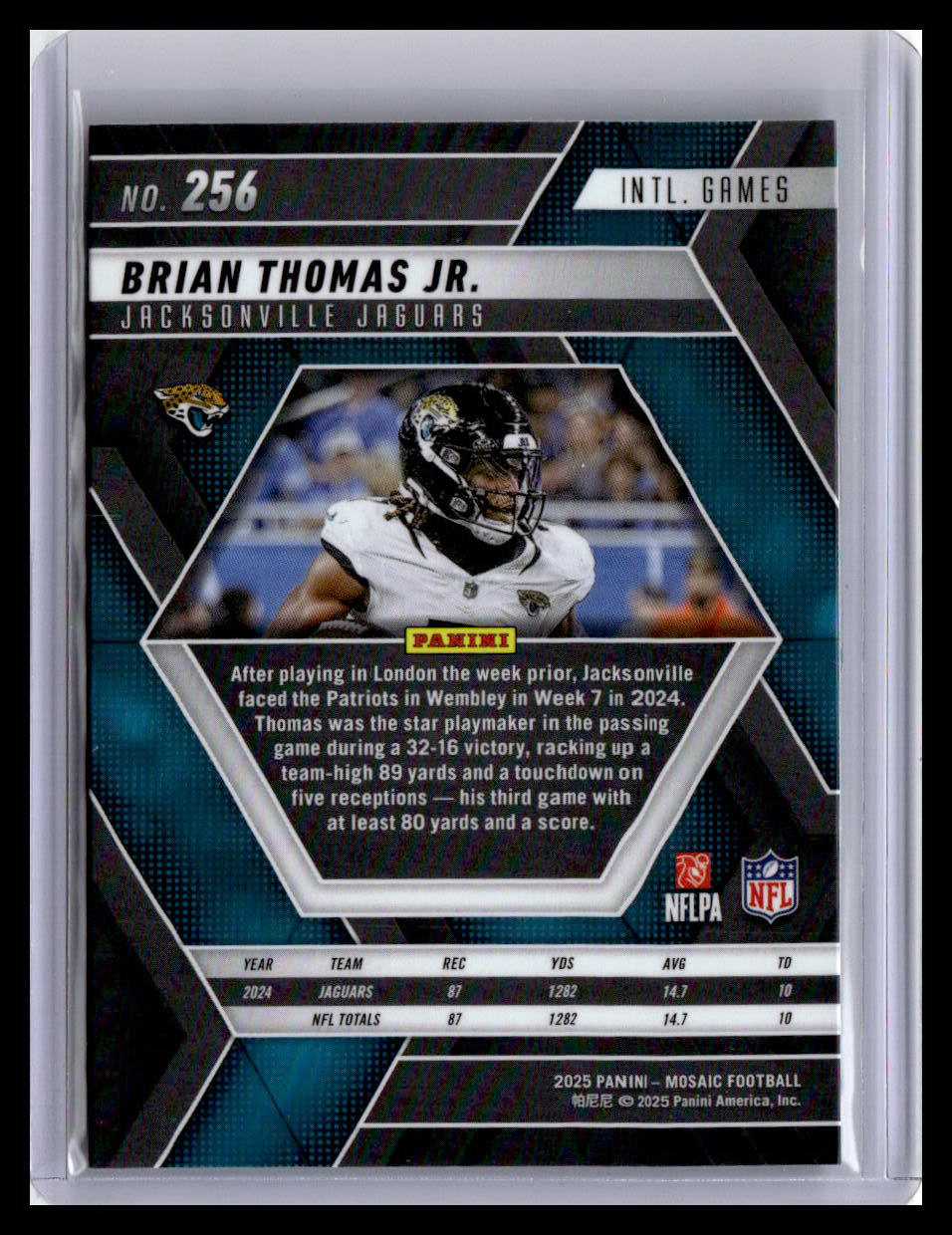 2025 Panini Mosaic #256 Brian Thomas Jr.