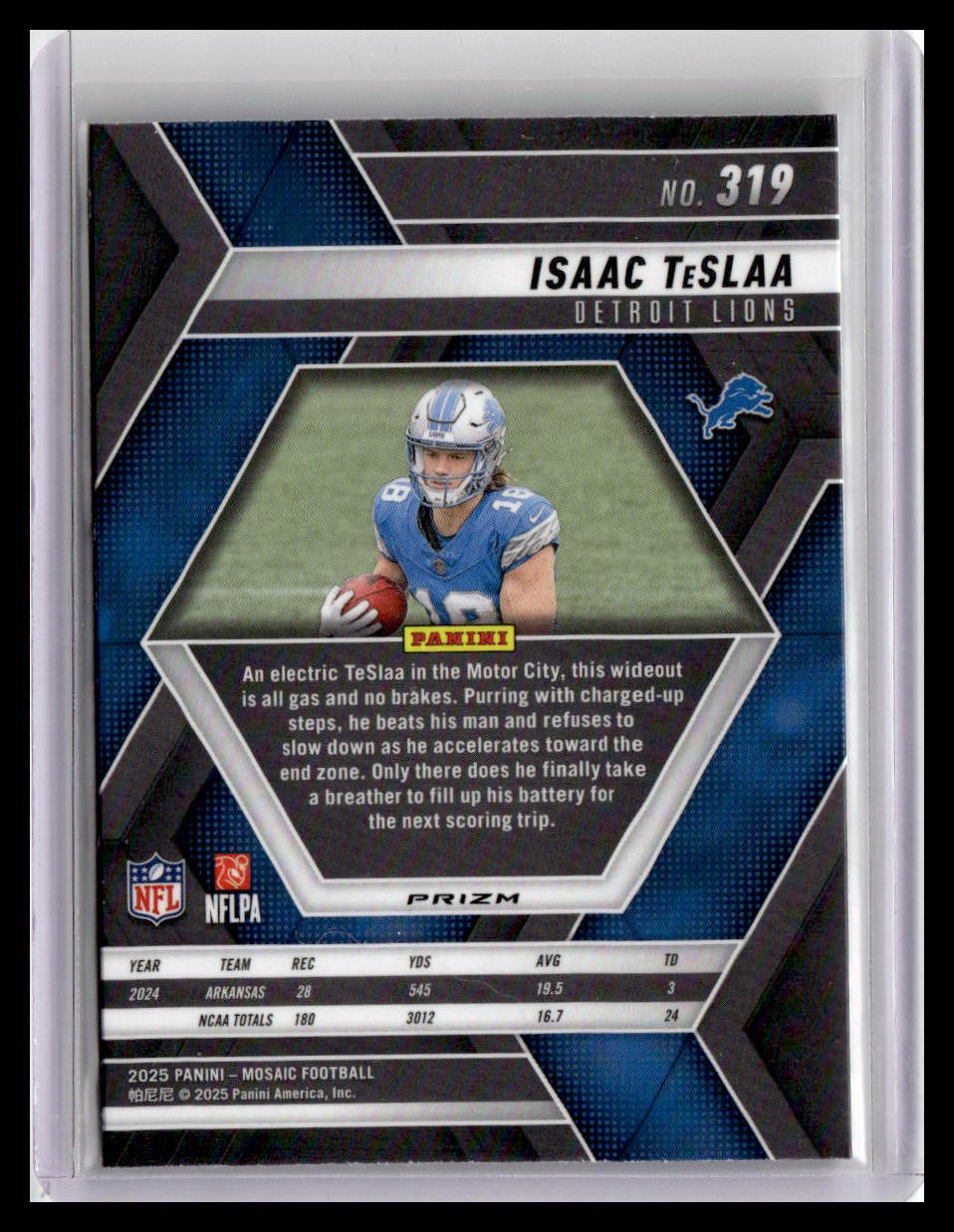2025 Panini Mosaic #319 Isaac TeSlaa Mosaic