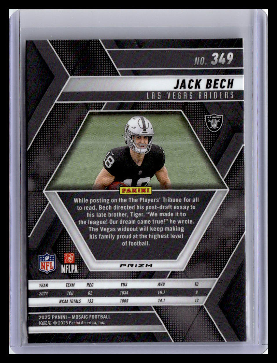 2025 Panini Mosaic #349 Jack Bech Mosaic