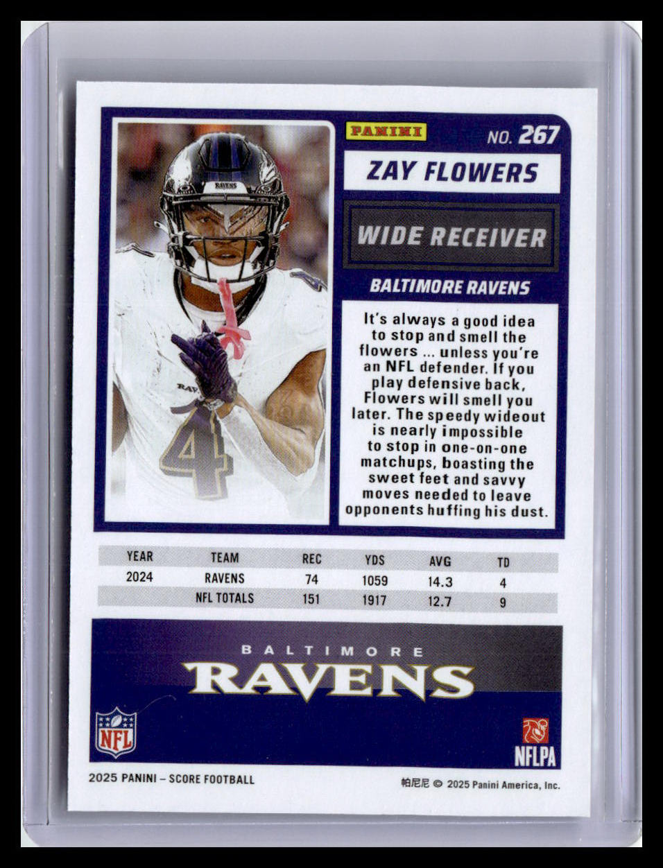 2025 Score #267 Zay Flowers