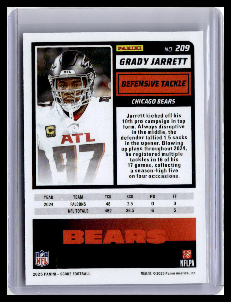 2025 Score #209 Grady Jarrett