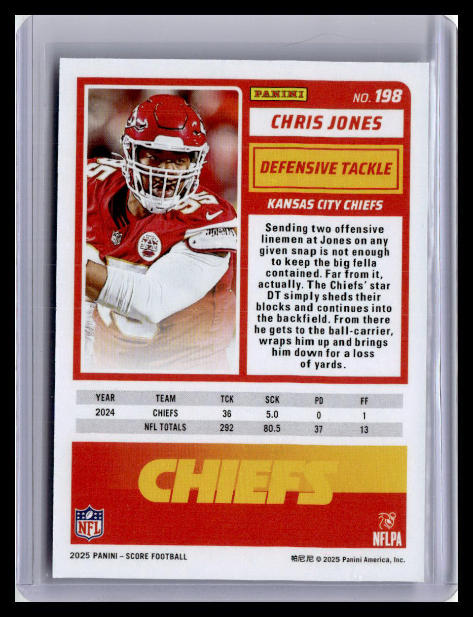 2025 Score #198 Chris Jones