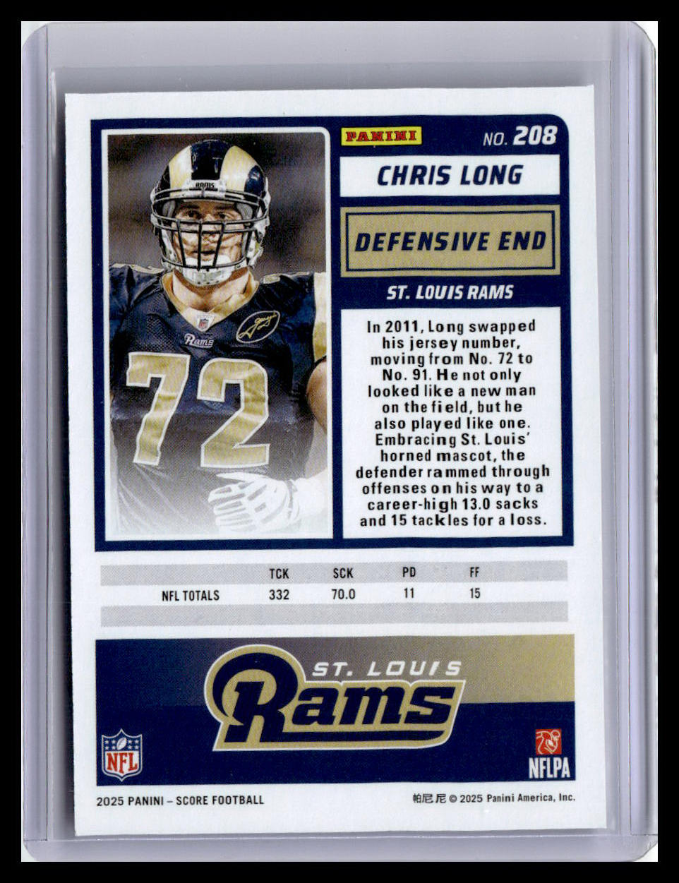 2025 Score #208 Chris Long