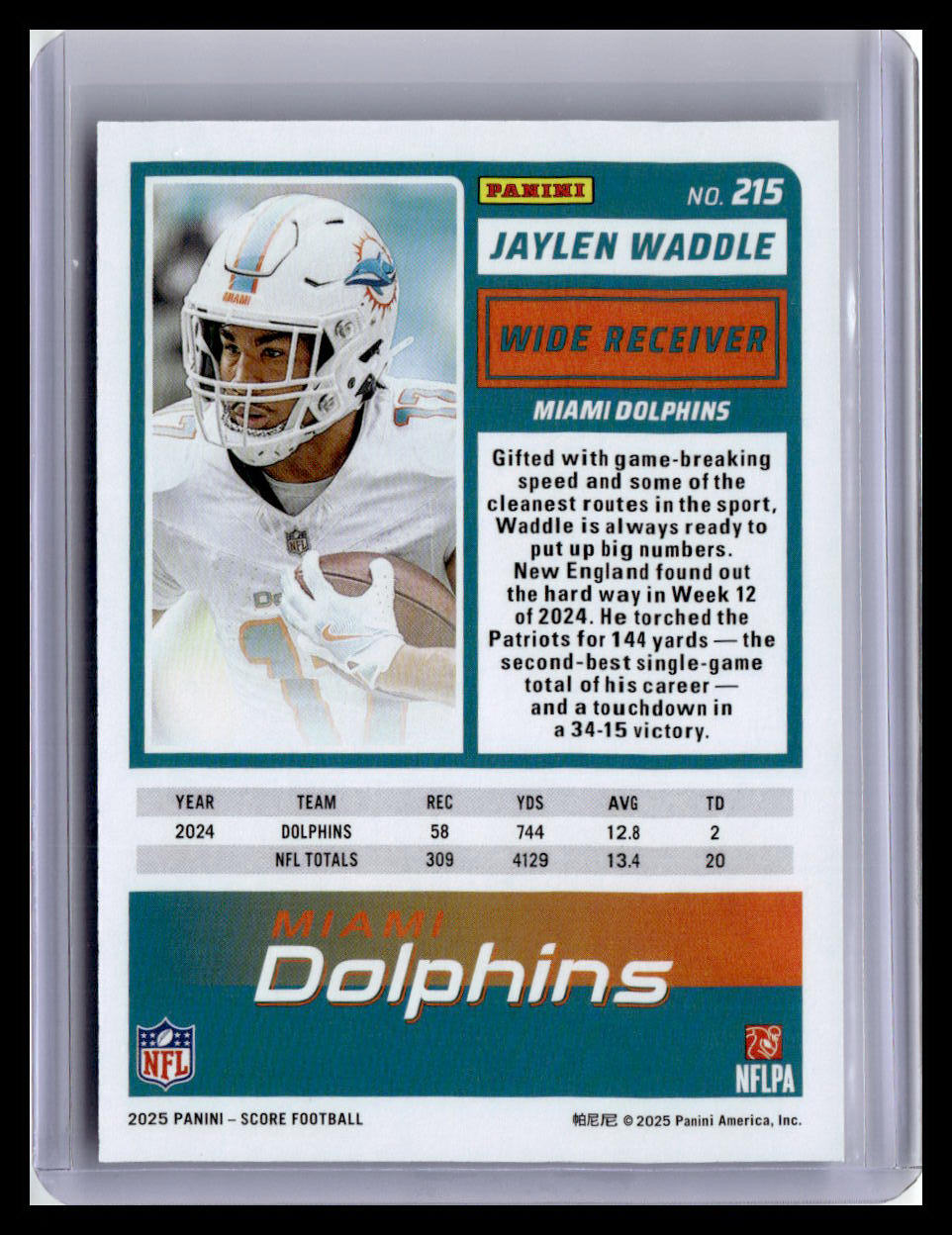 2025 Score #215 Jaylen Waddle