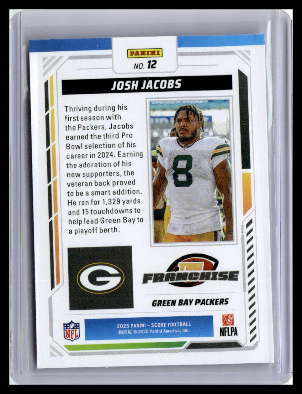 2025 Score #12 Josh Jacobs The Franchise