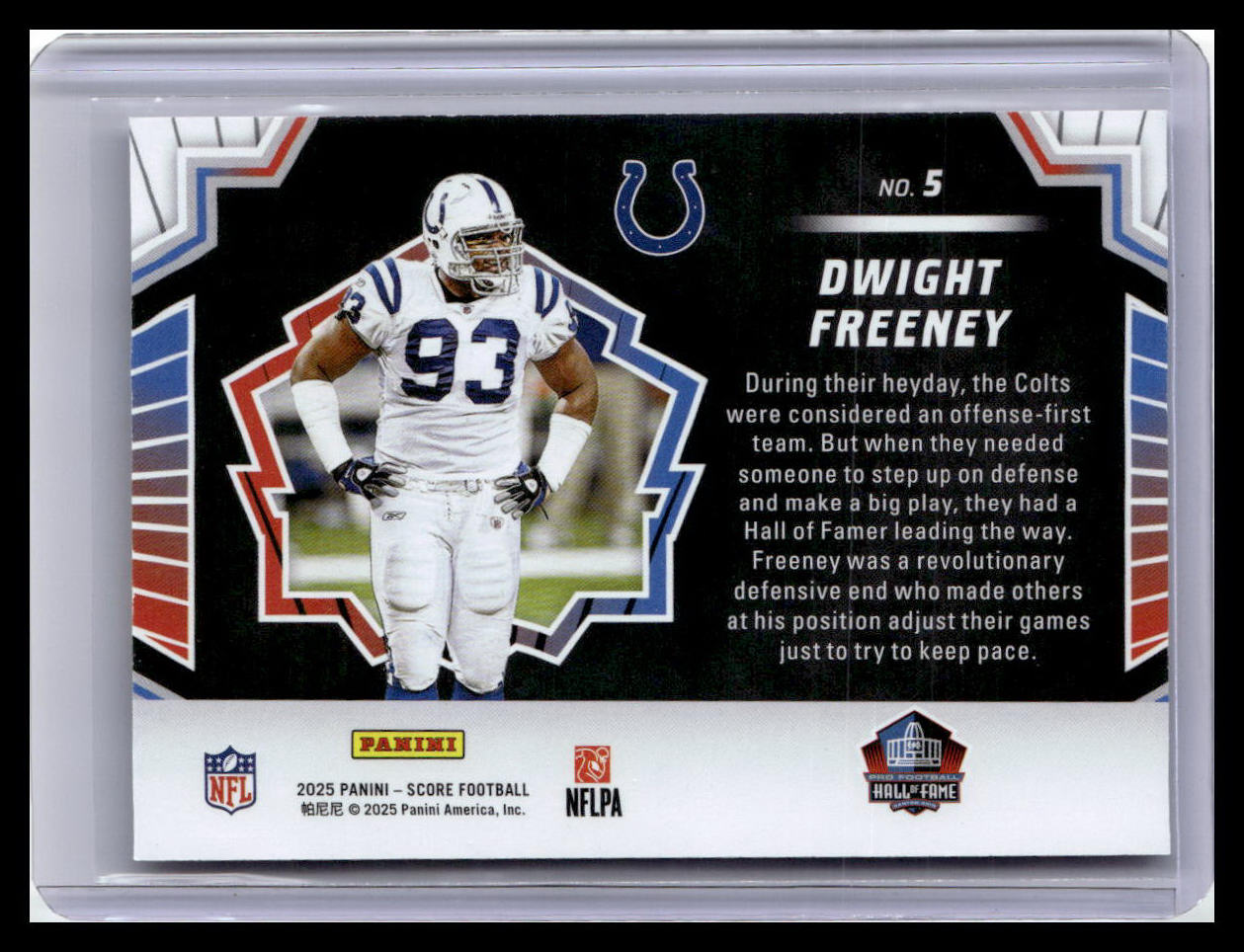 2025 Score #5 Dwight Freeney Men of Canton