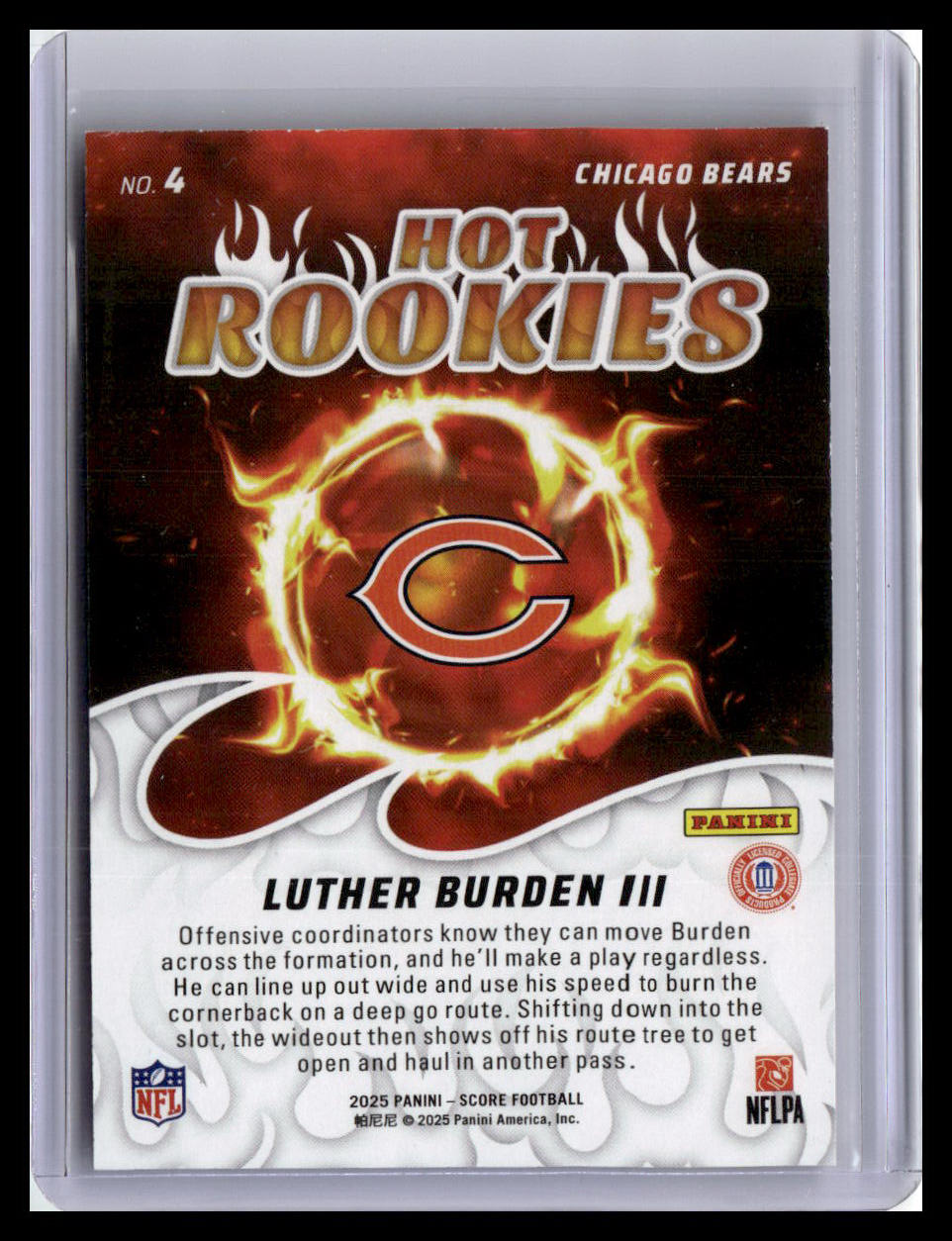 2025 Score #4 Luther Burden III Hot Rookies Showcase #/100