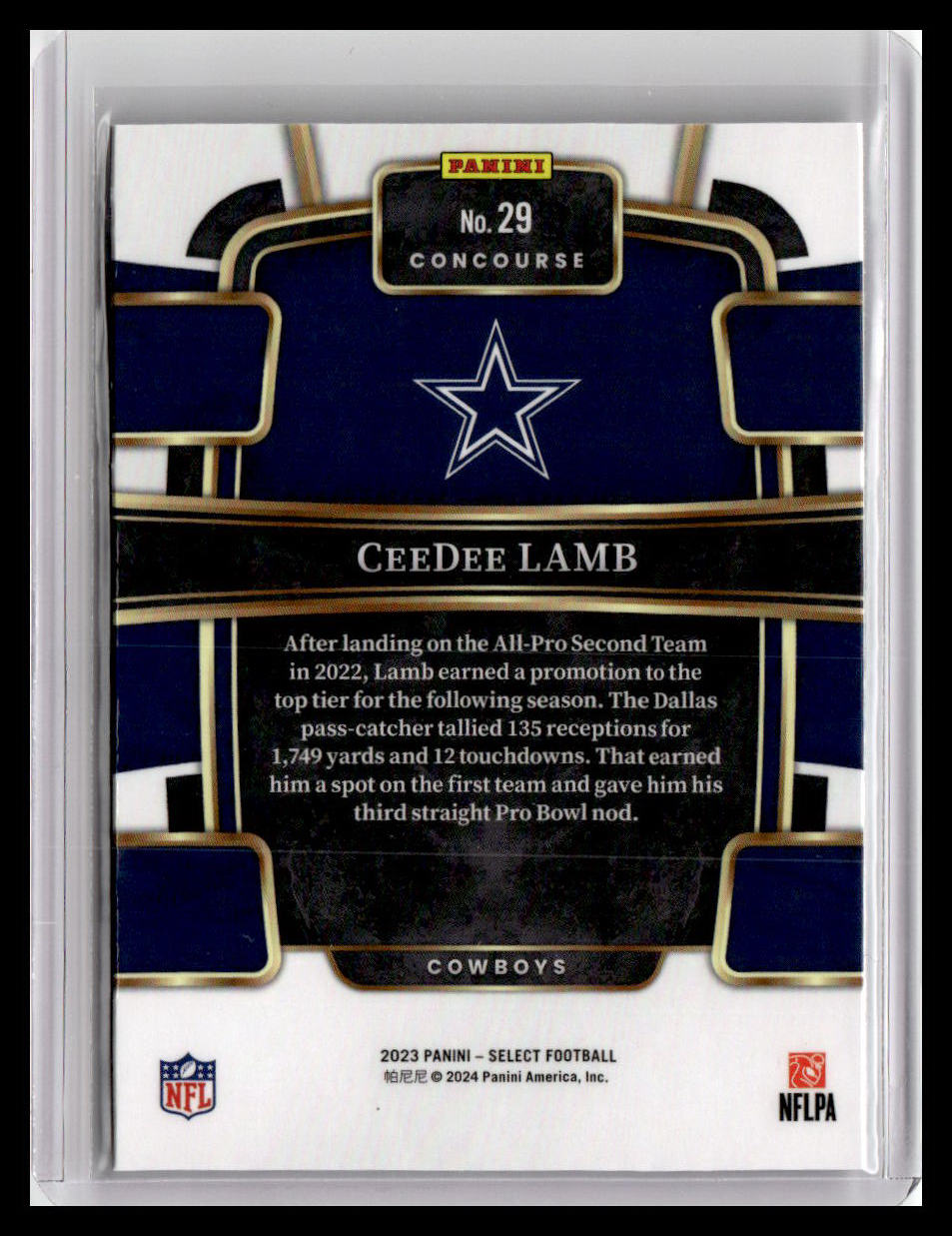2023 Panini Select #29 CeeDee Lamb