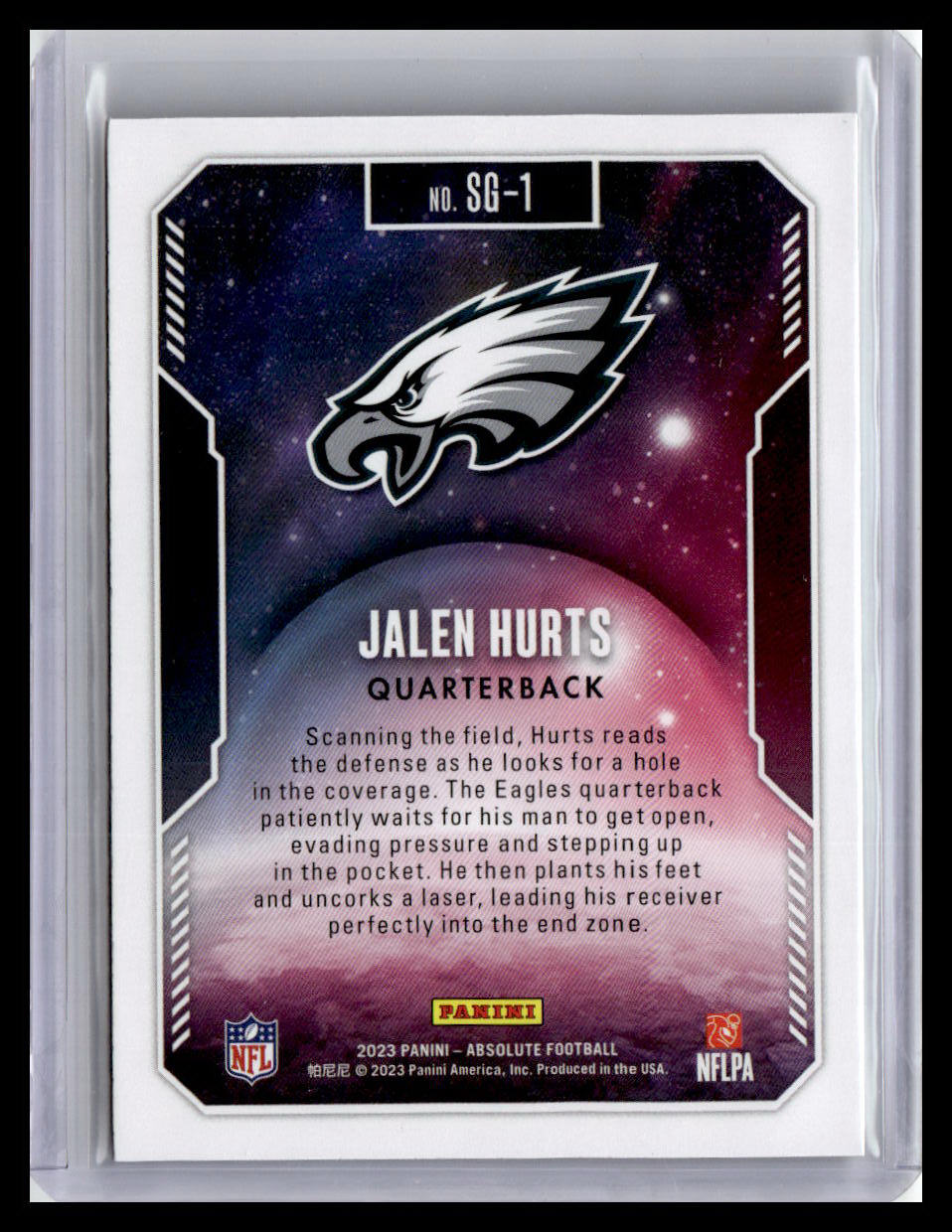 2023 Panini Absolute #SG-1 Jalen Hurts Star Gazing