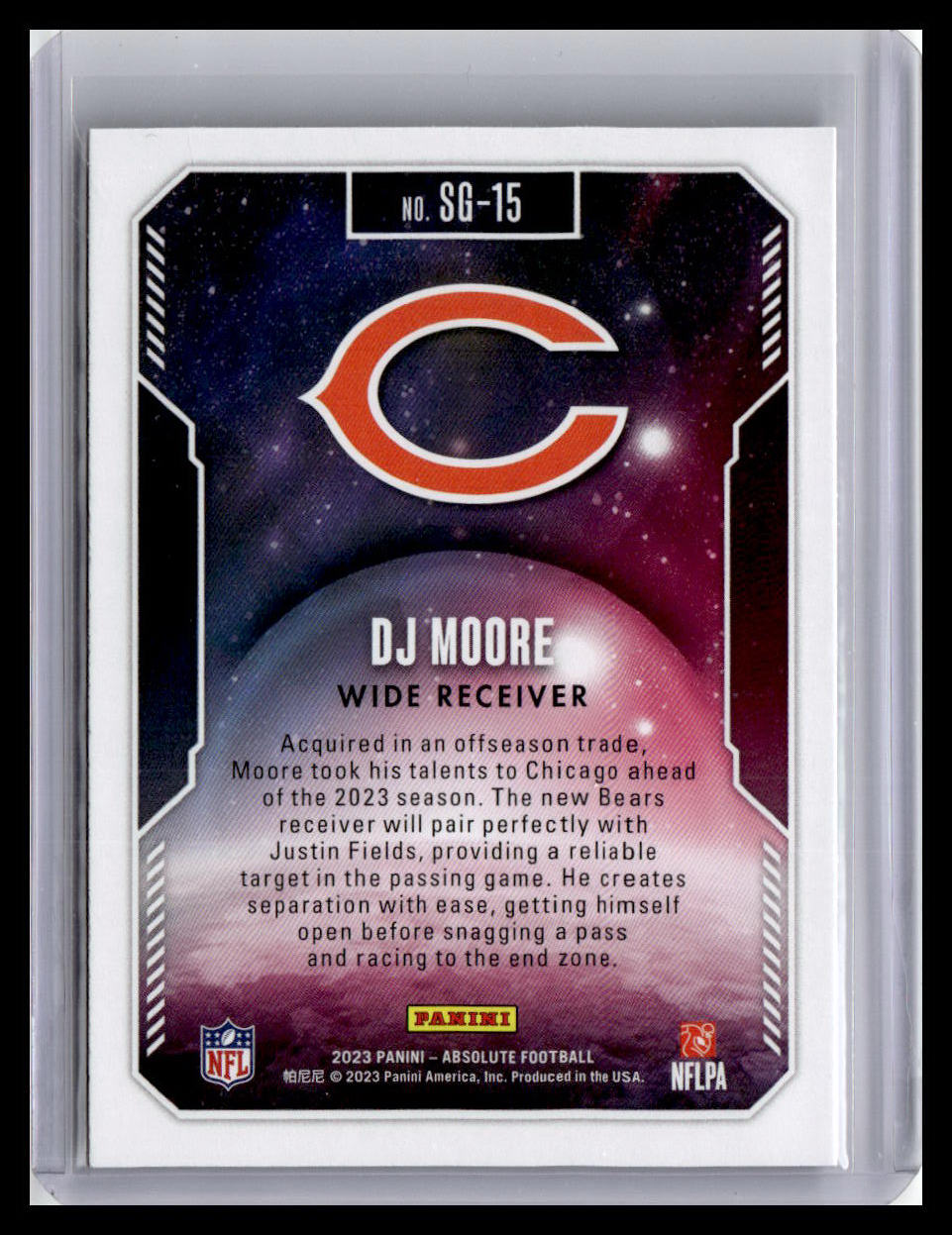2023 Panini Absolute #SG-15 DJ Moore Star Gazing
