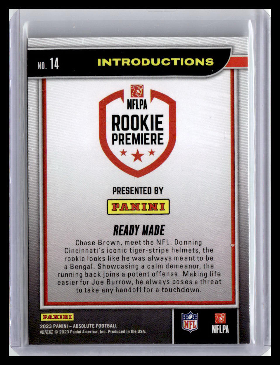 2023 Panini Absolute #14 Ready Made Introductions