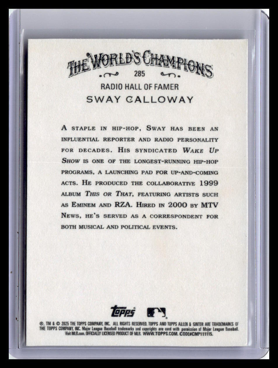 2025 Topps Allen & Ginter #285 Sway Calloway