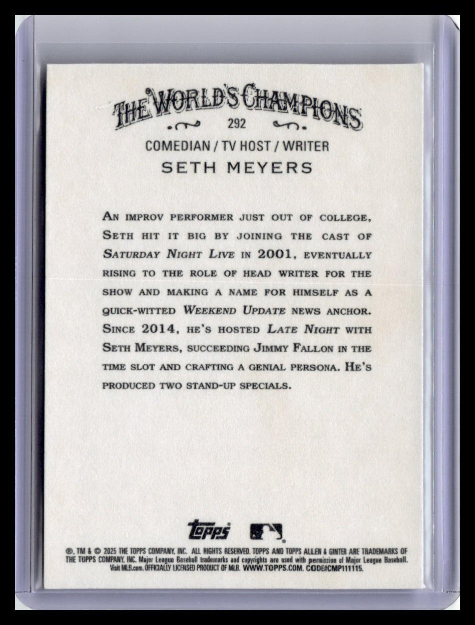 2025 Topps Allen & Ginter #292 Seth Meyers