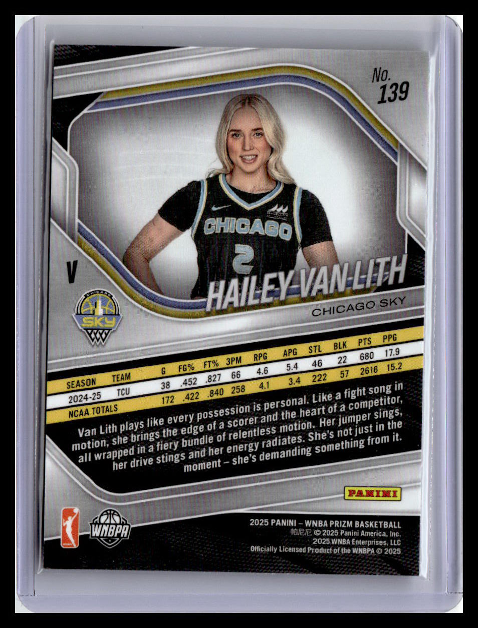 2025 Panini Prizm WNBA #139 Hailey Van Lith