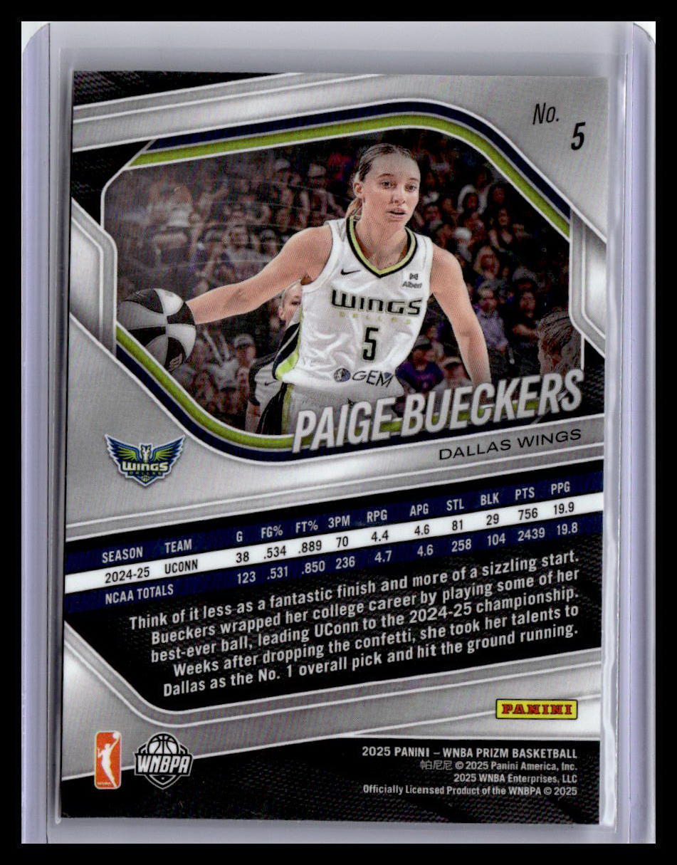 2025 Panini Prizm WNBA #5 Paige Bueckers