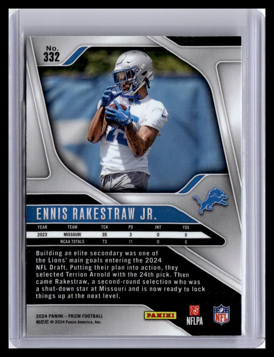 2024 Panini Prizm #332 Ennis Rakestraw Jr.
