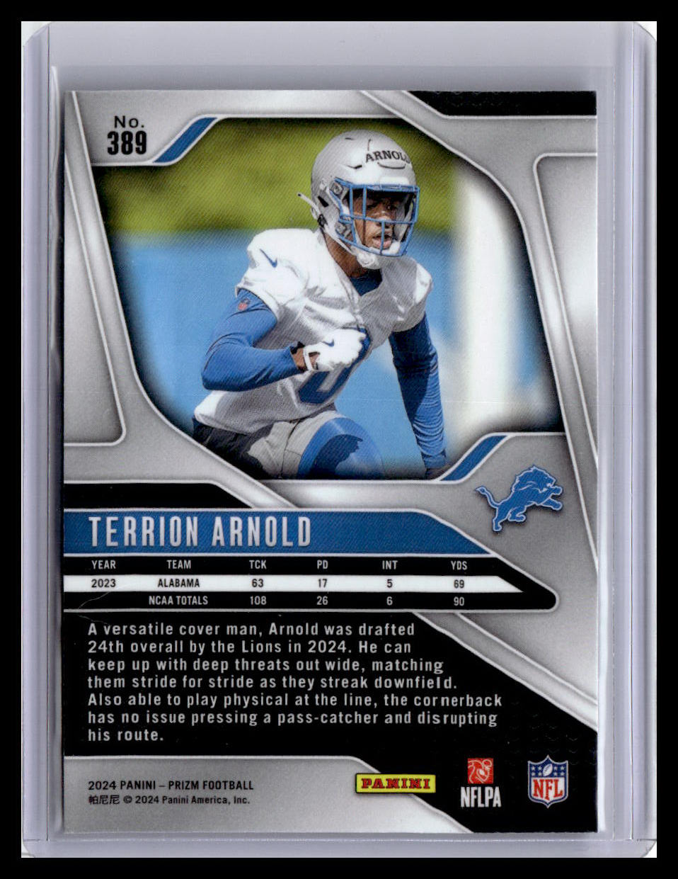 2024 Panini Prizm #389 Terrion Arnold