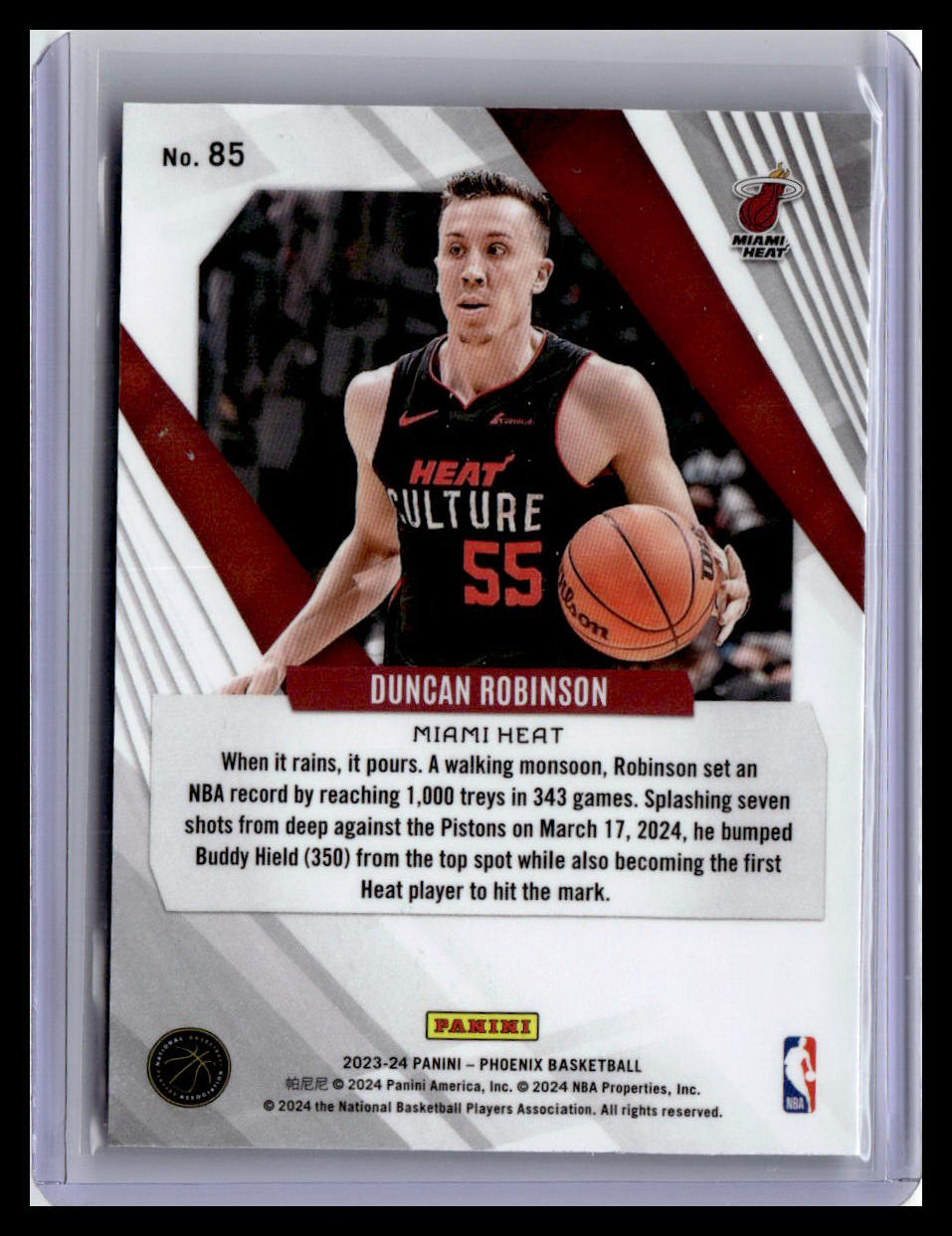 2023-24 Panini Phoenix #85 Duncan Robinson
