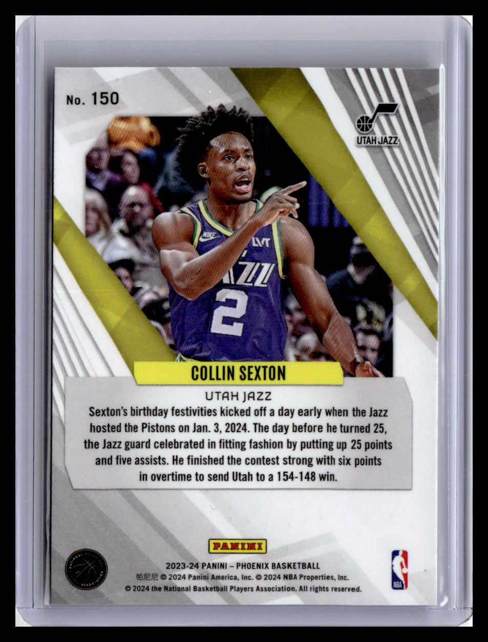 2023-24 Panini Phoenix #150 Collin Sexton