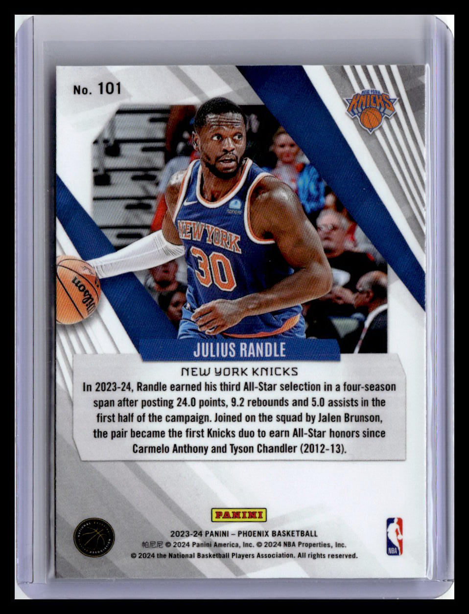 2023-24 Panini Phoenix #101 Julius Randle