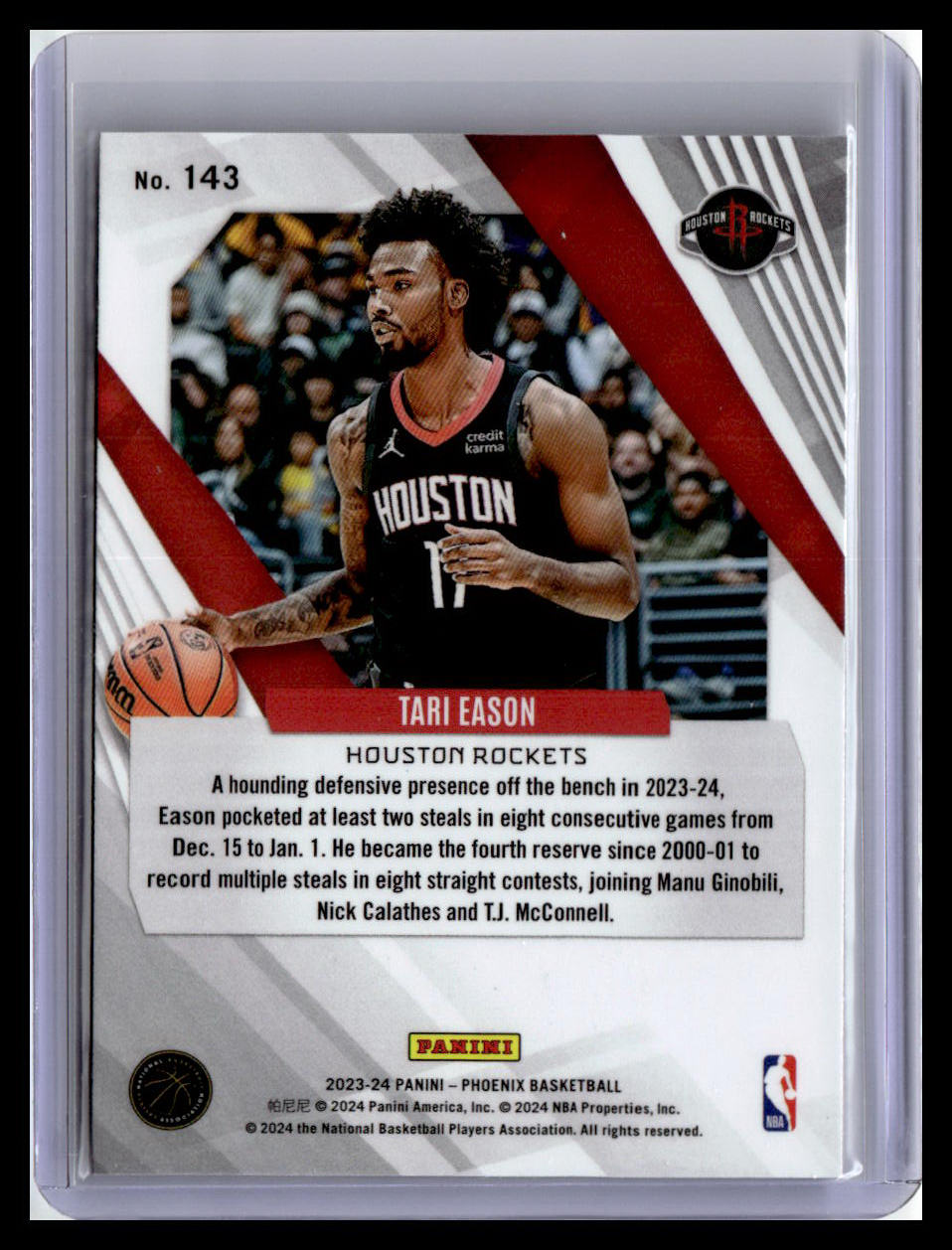 2023-24 Panini Phoenix #143 Tari Eason