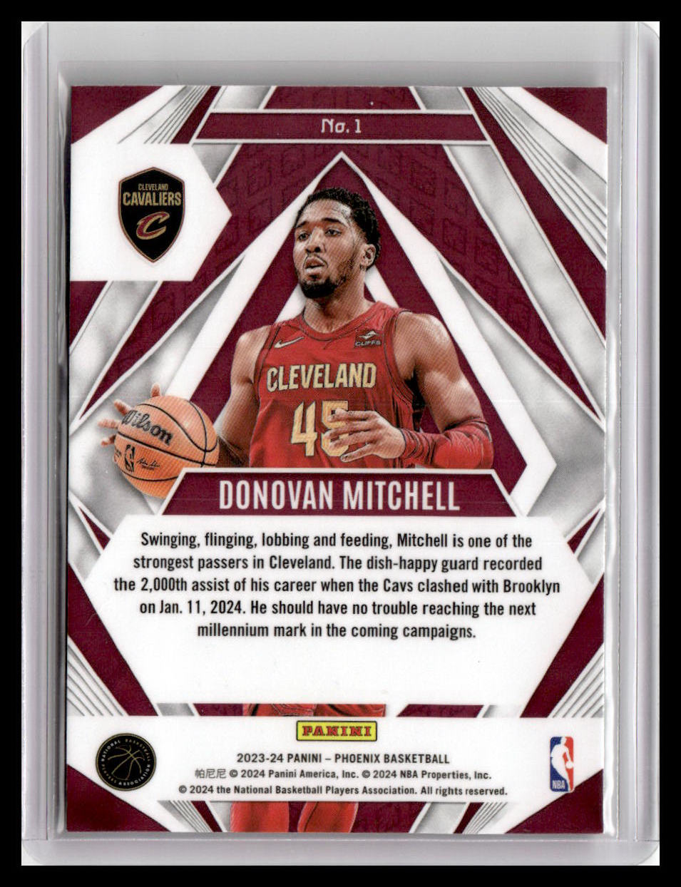 2023-24 Panini Phoenix #1 Donovan Mitchell Paragon