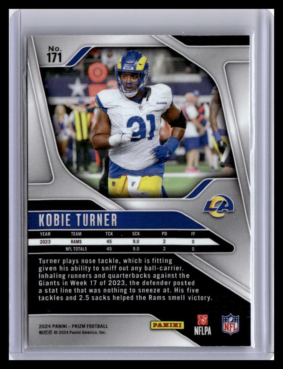 2024 Panini Prizm #171 Kobie Turner