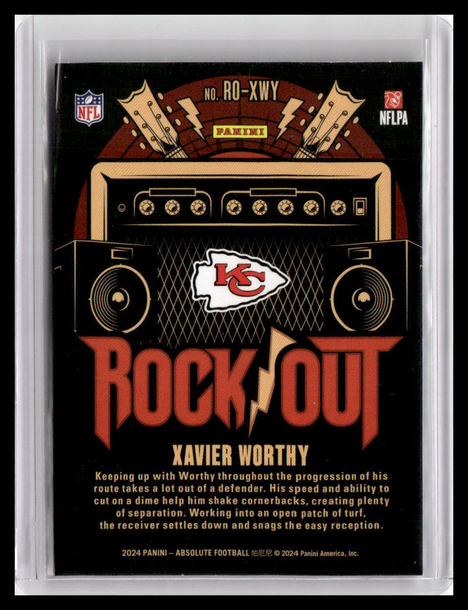 2024 Panini Absolute #RO-XWY Xavier Worthy Rock Out