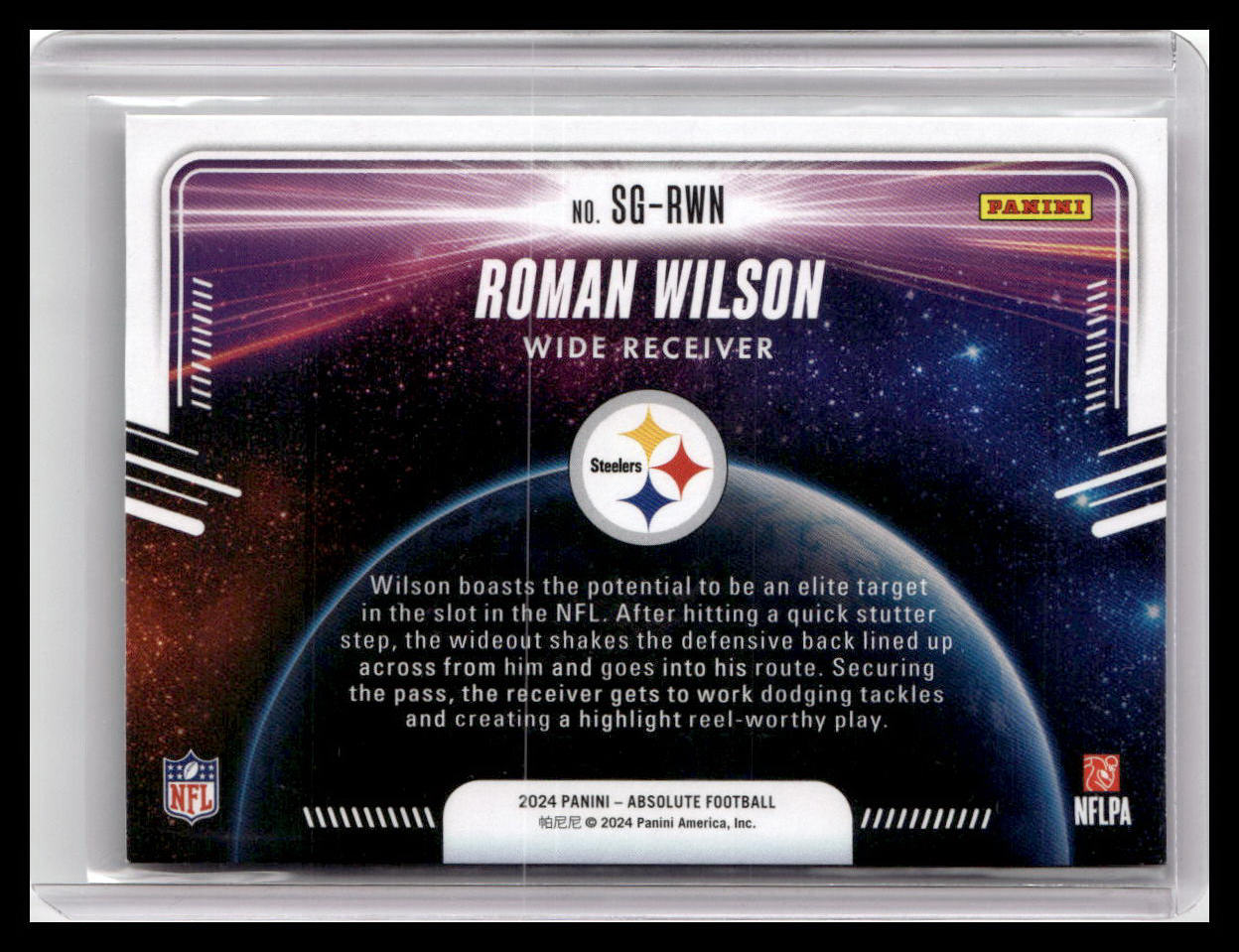 2024 Panini Absolute #SG-RWN Roman Wilson Star Gazing