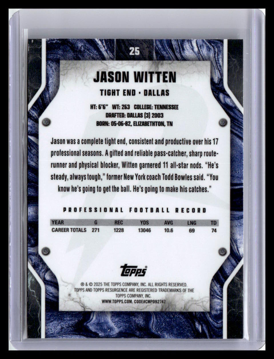 2024 Topps Resurgence #25 Jason Witten