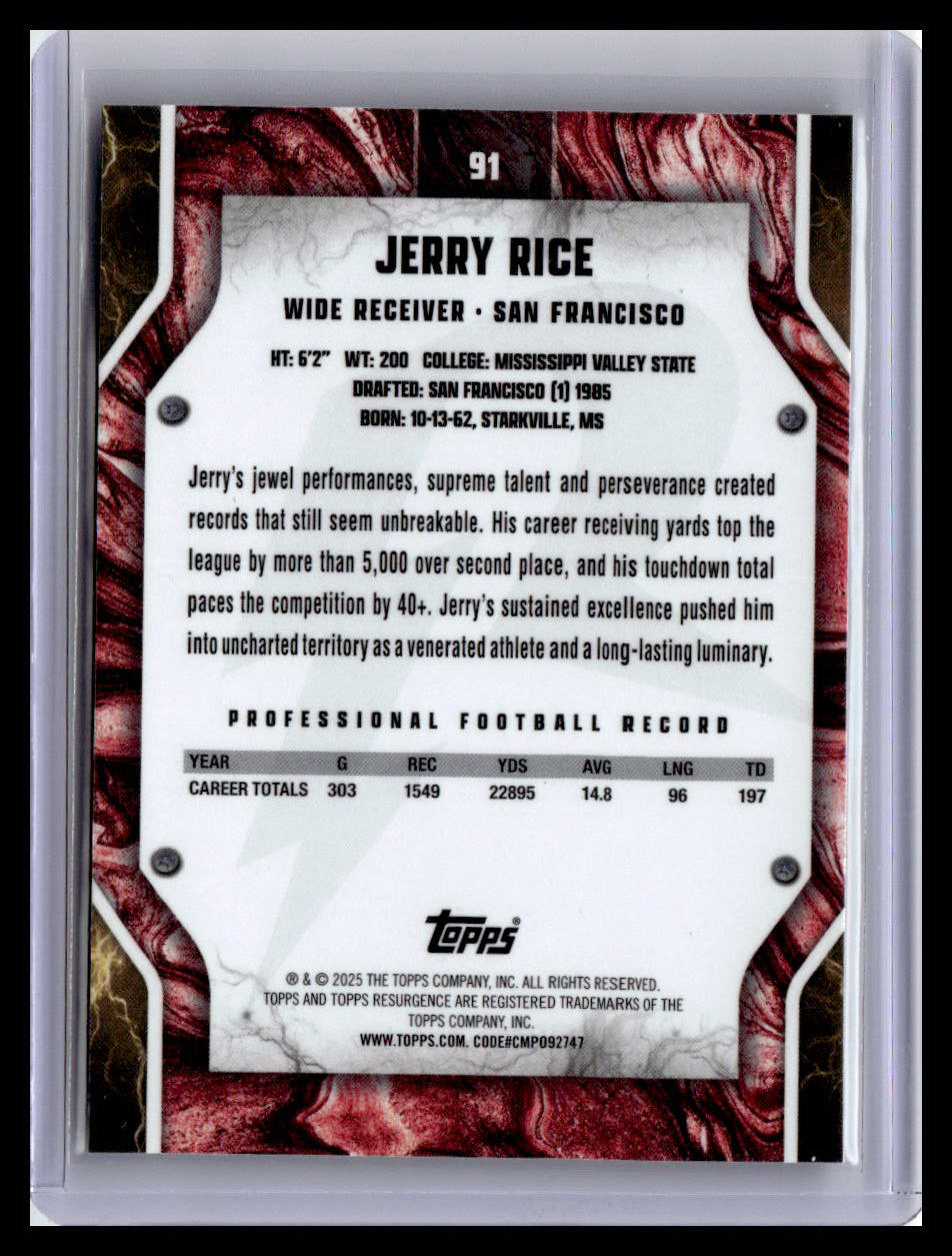 2024 Topps Resurgence #91 Jerry Rice