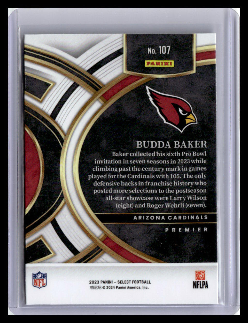 2023 Panini Select #107 Budda Baker