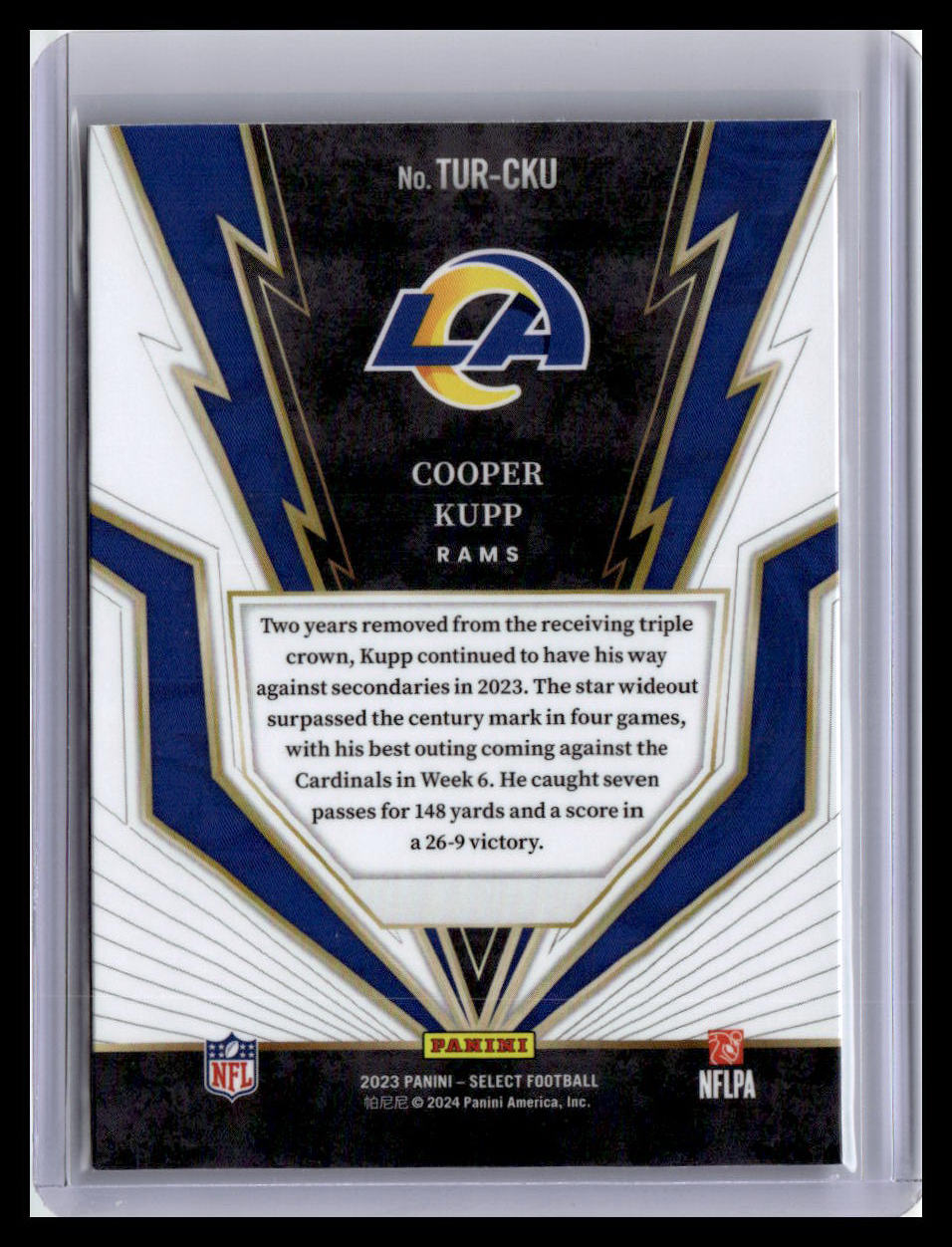 2023 Panini Select #TUR-CKU Cooper Kupp Turbocharged