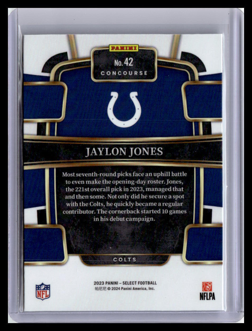 2023 Panini Select #42 Jaylon Jones