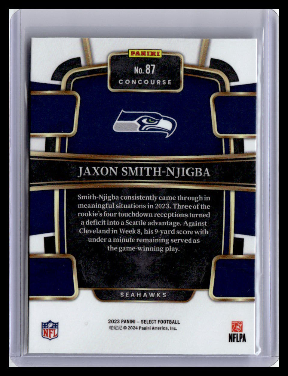 2023 Panini Select #87 Jaxon Smith-Njigba