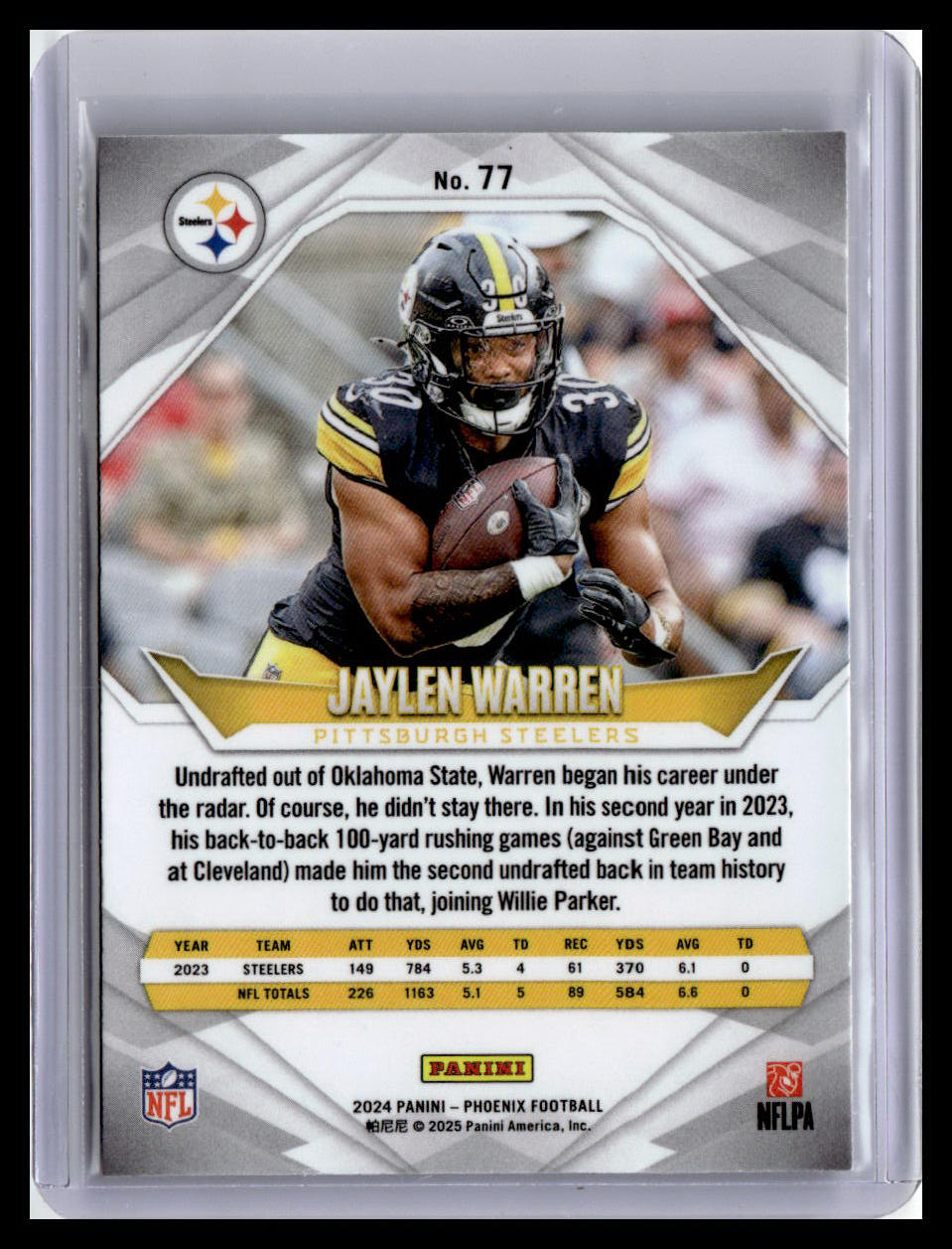 2024 Panini Phoenix #77 Jaylen Warren