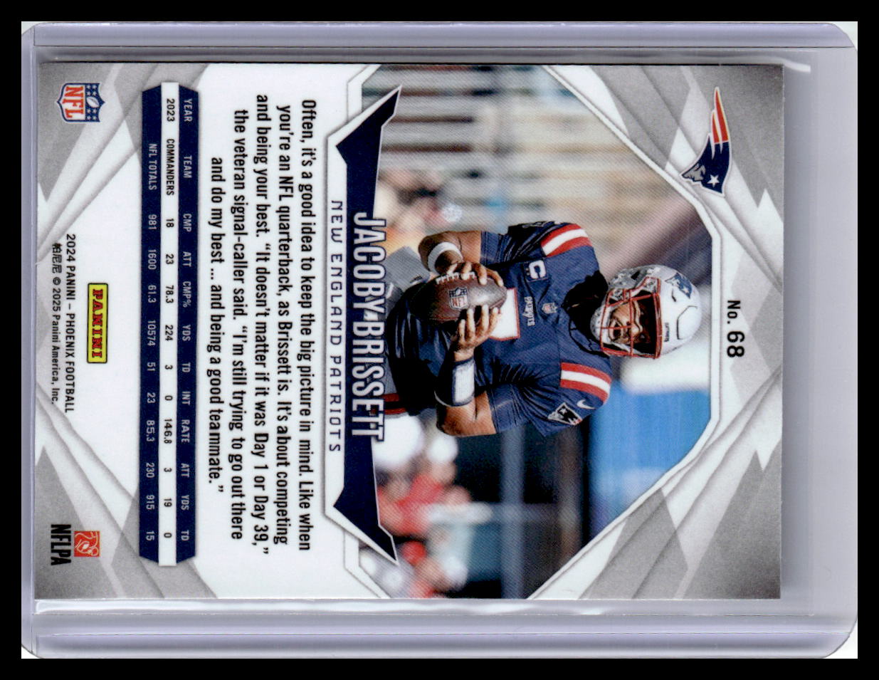 2024 Panini Phoenix #68 Jacoby Brissett Hyper