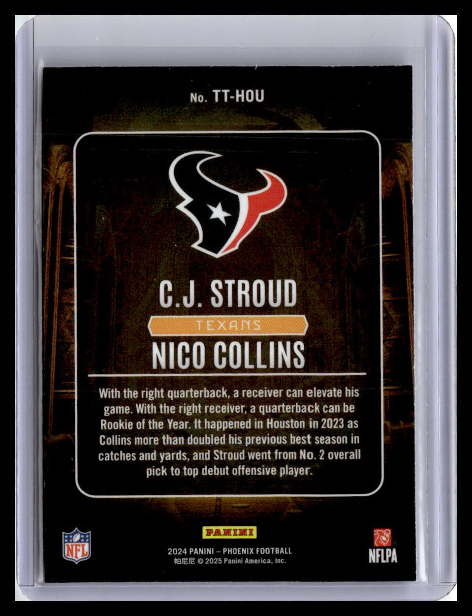2024 Panini Phoenix #TT-HOU C.J. Stroud / Nico Collins Treasured Tandems