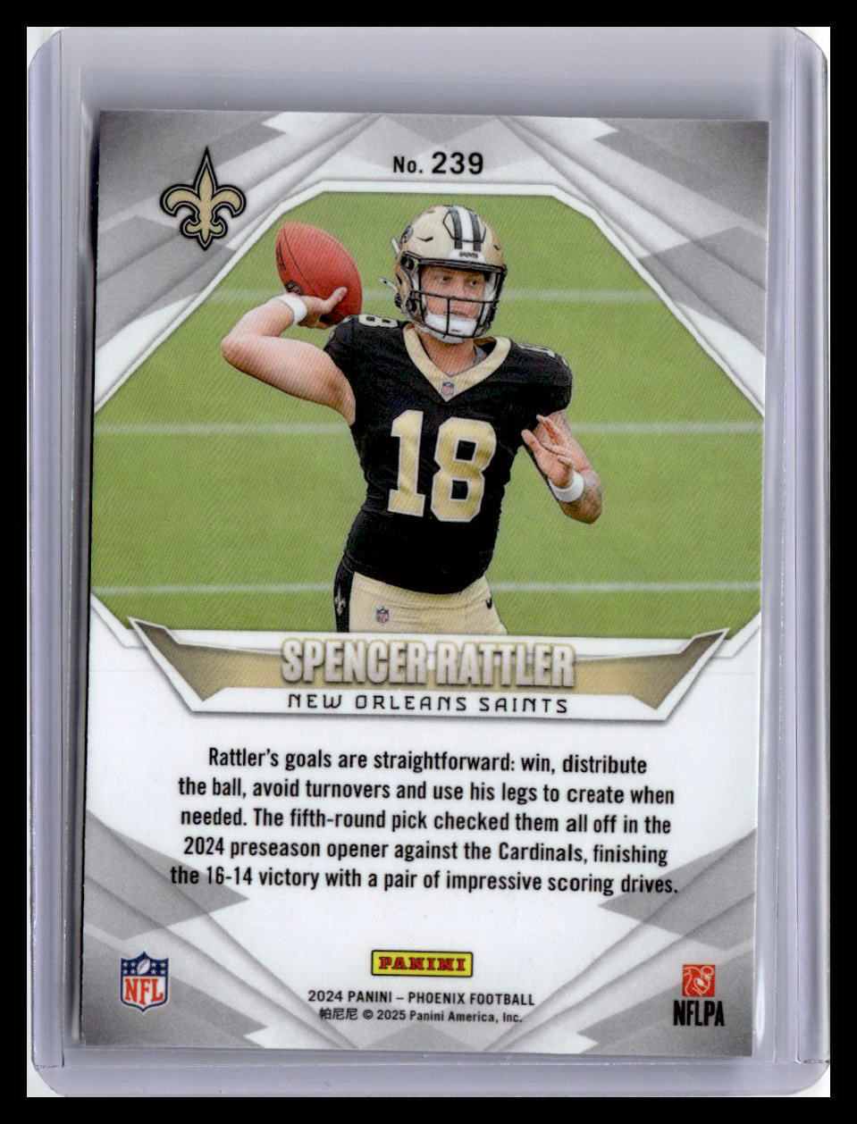 2024 Panini Phoenix #239 Spencer Rattler