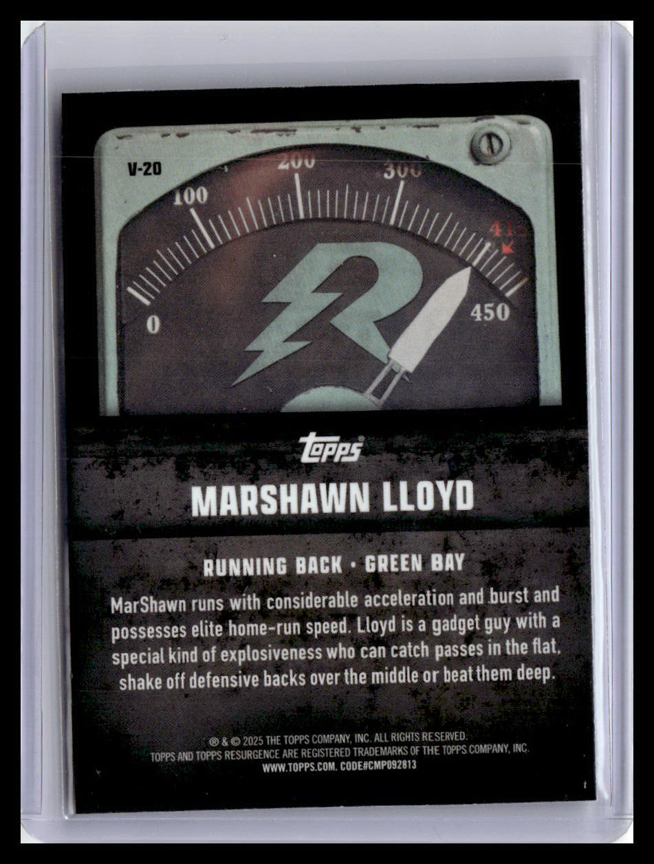 2024 Topps Resurgence #V-20 MarShawn Lloyd Voltaic