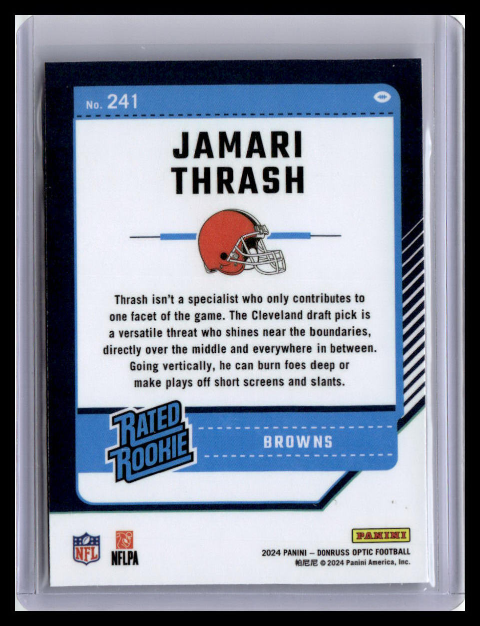 2024 Donruss Optic #241 Jamari Thrash