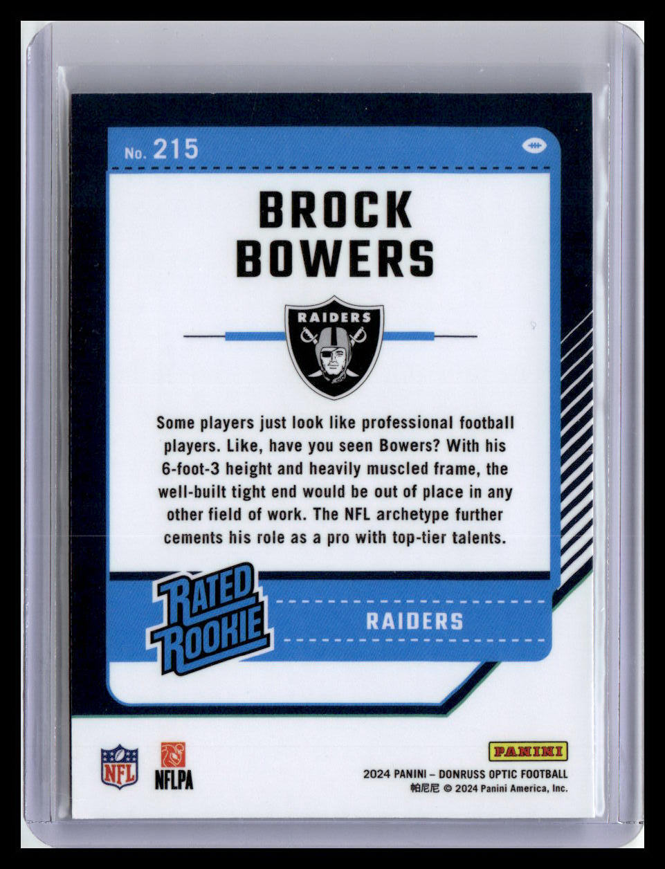 2024 Donruss Optic #215 Brock Bowers