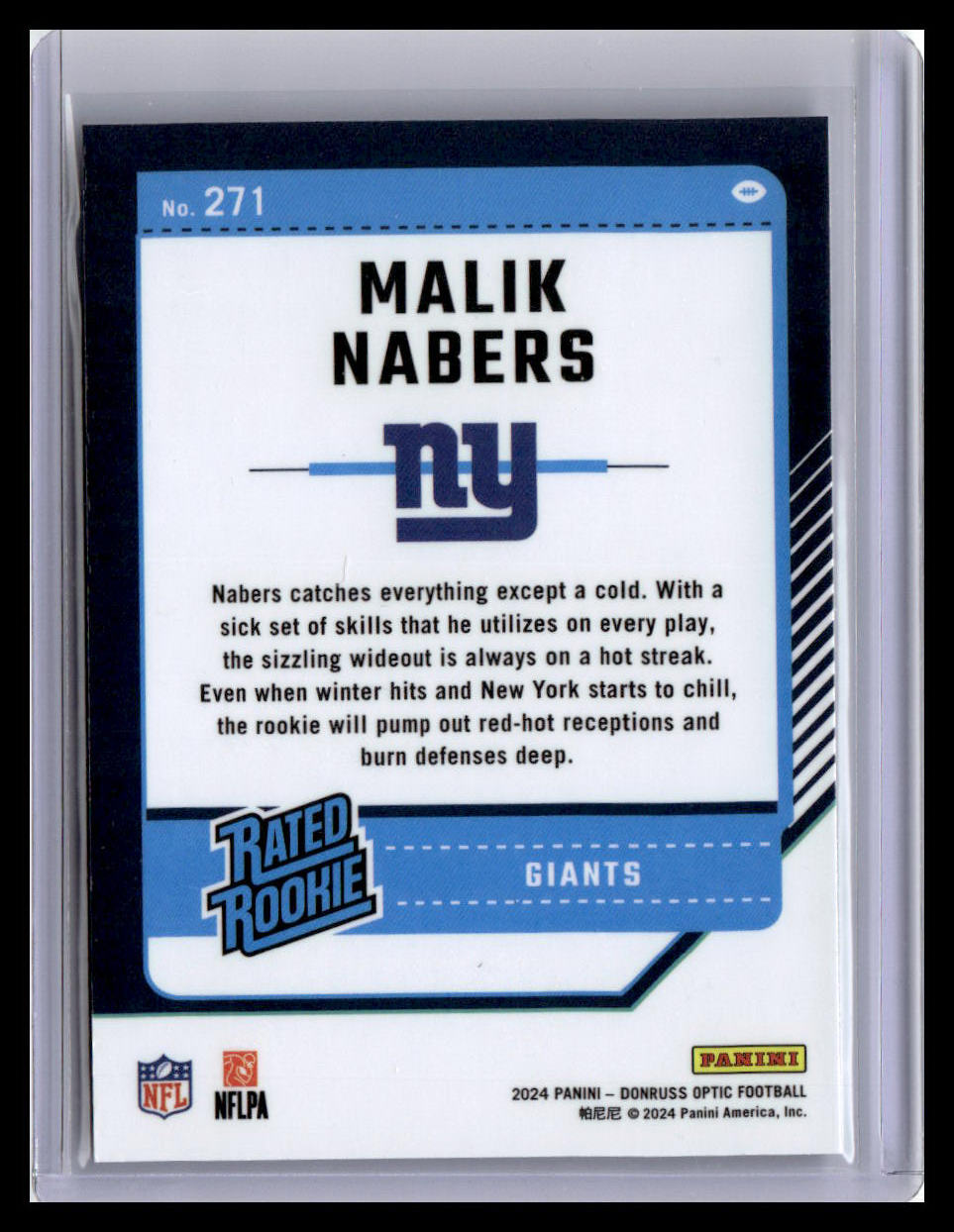 2024 Donruss Optic #271 Malik Nabers
