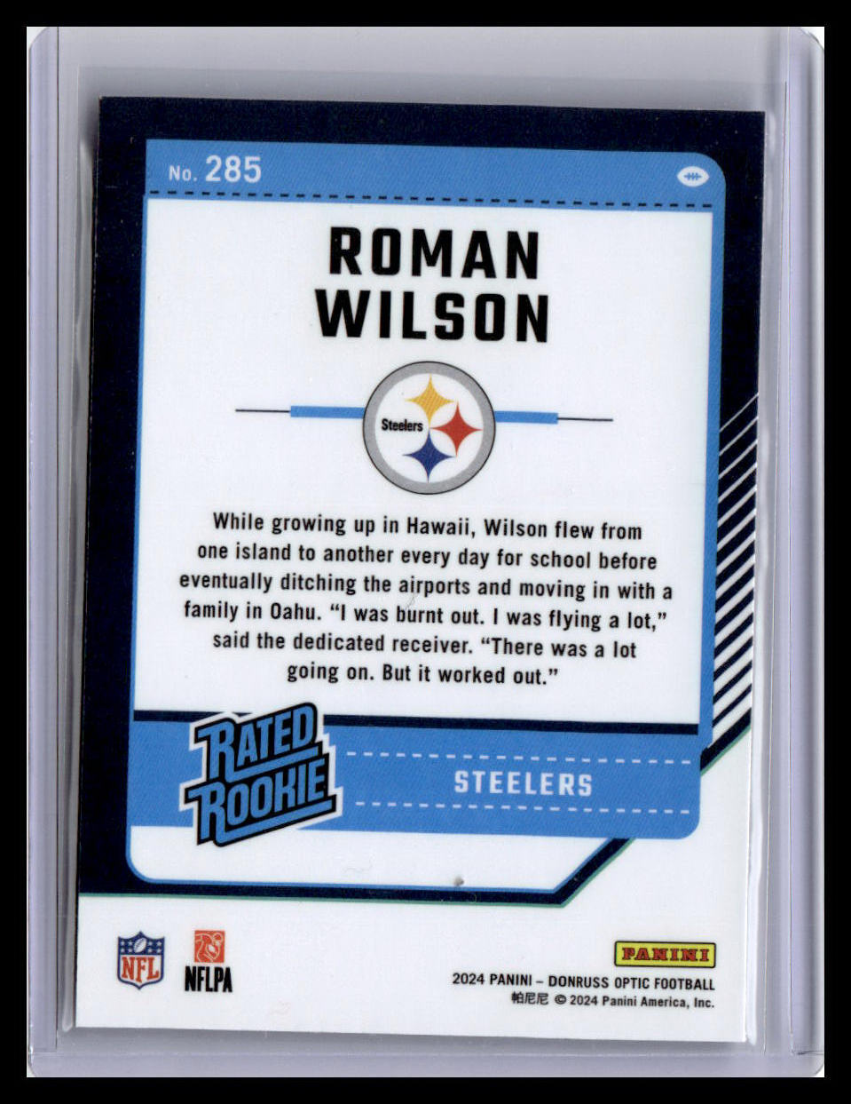 2024 Donruss Optic #285 Roman Wilson
