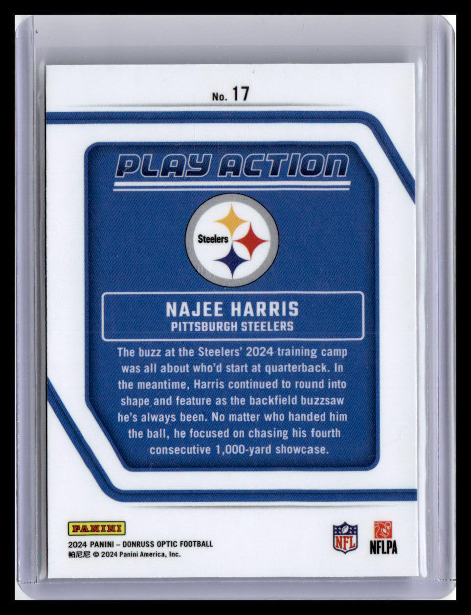 2024 Donruss Optic #17 Najee Harris Play Action