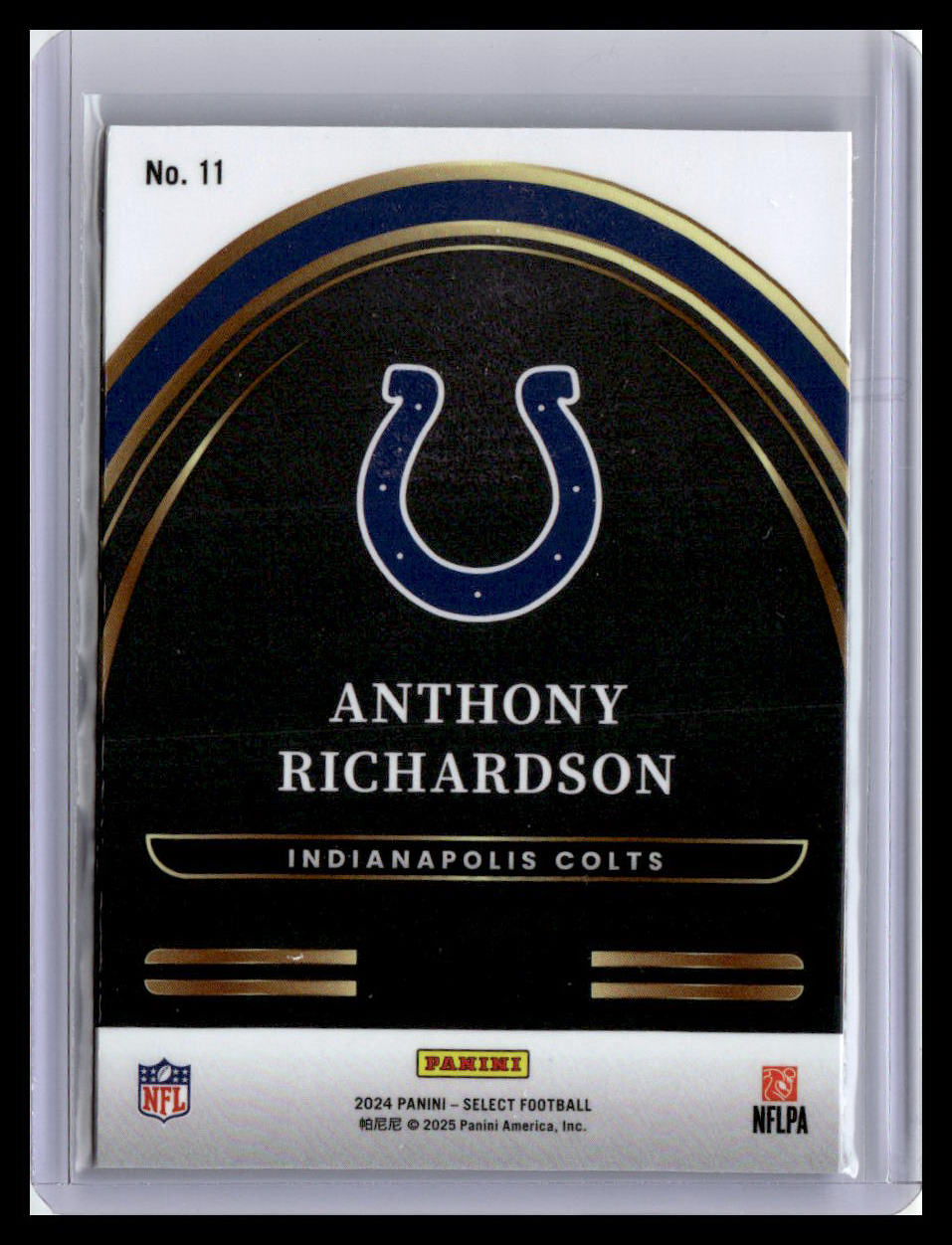 2024 Panini Select #11 Anthony Richardson Select Future