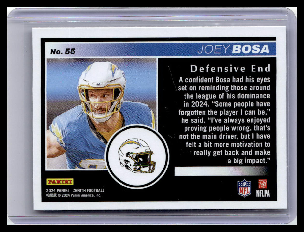 2024 Panini Zenith #55 Joey Bosa