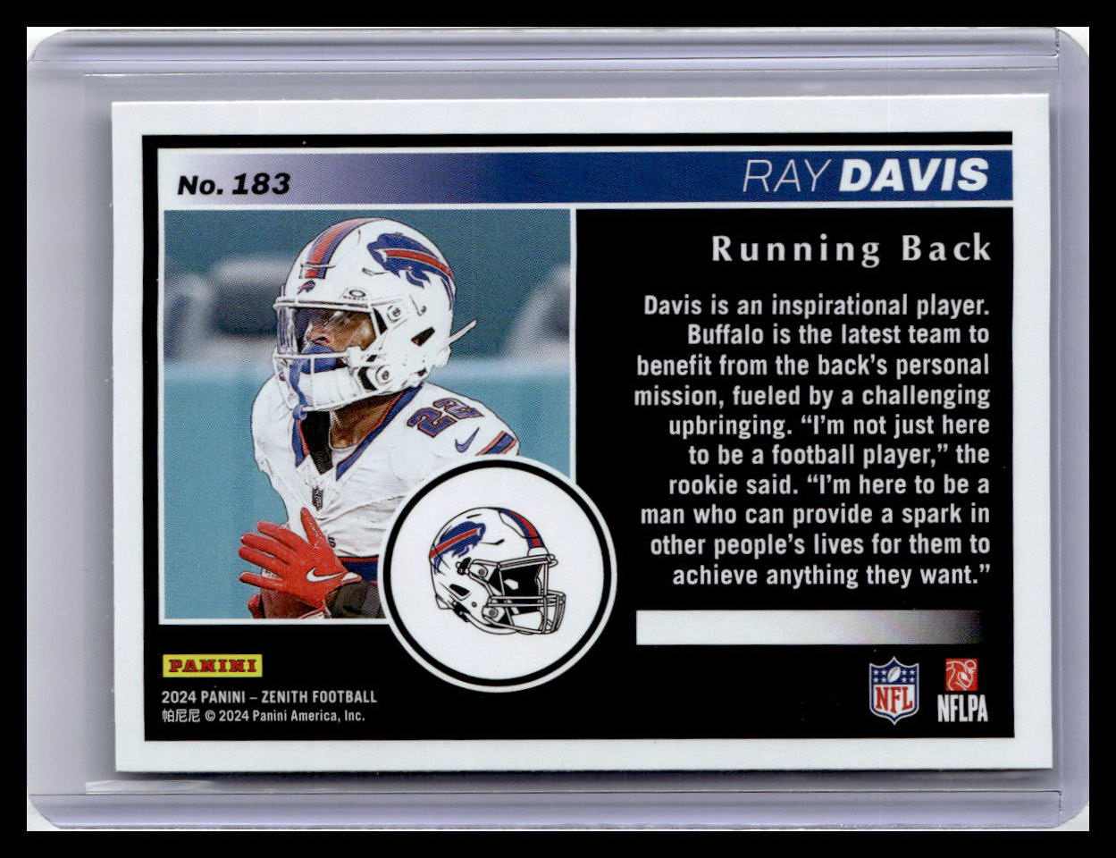2024 Panini Zenith #183 Ray Davis