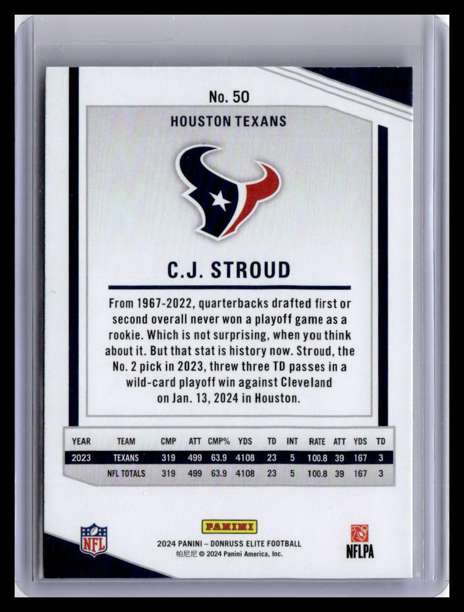 2024 Donruss Elite #50 C.J. Stroud
